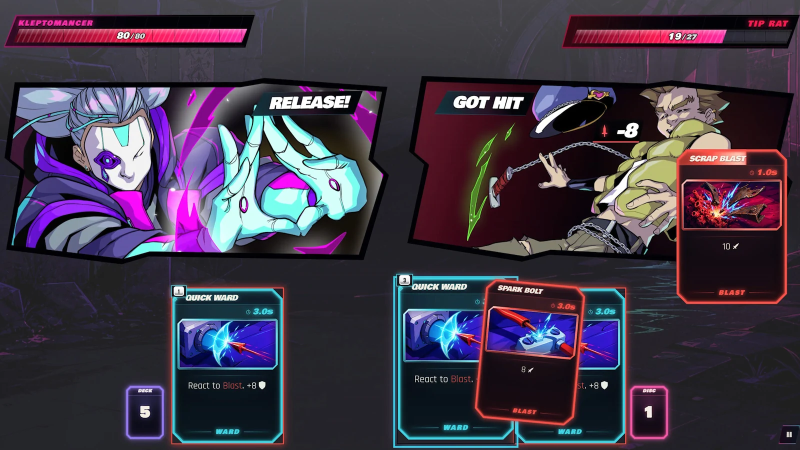 KleptoMagia real-time card combat — watch the reveal trailer.